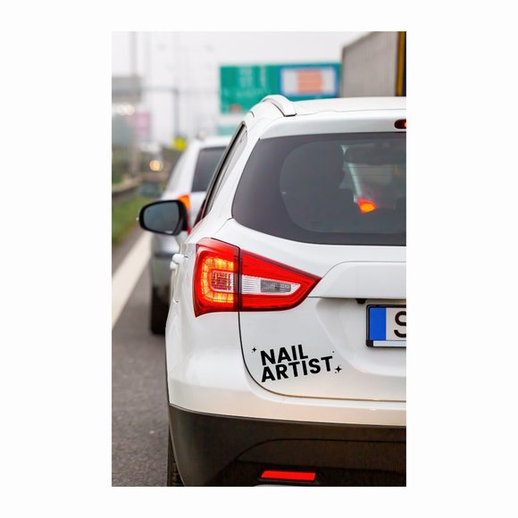 Nail Artist- Car Stickers - Vinyl Decals - Tik Tok Sticker - Cool Sticker - Funn - Picture 2 of 5